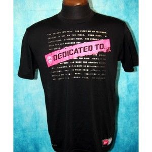 Nike Dri-Fit Men's Black Football Dedicated To Jersey Graphic T-Shirt Size L